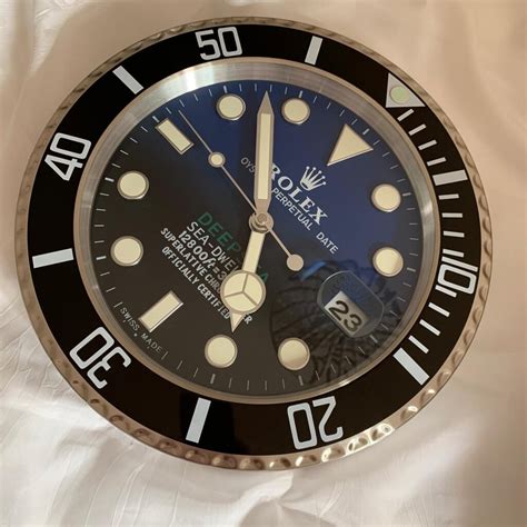 rolex uhr blau|rolex wanduhr original.